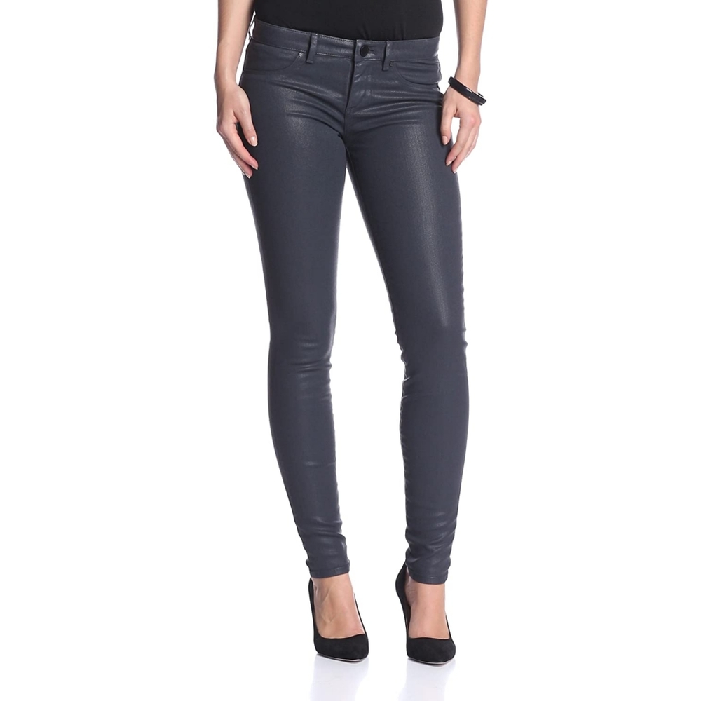 Elie Tahari Azella Waxed Skinny Jeans